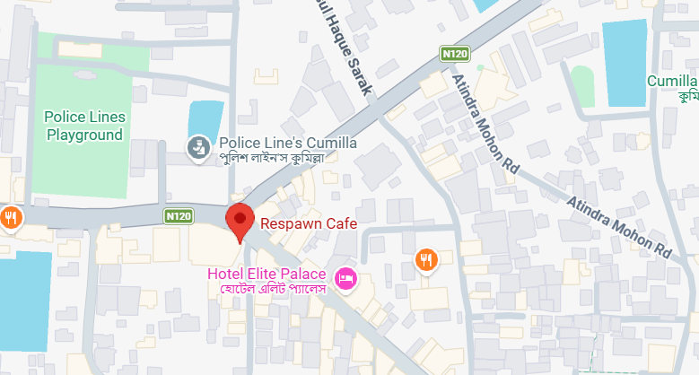 Respawn Cafe Location Map